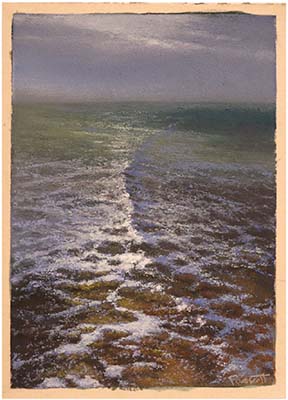 PATRICIA PRESCOTT SUEME - OCEAN CREST - PASTEL - 5 x 7