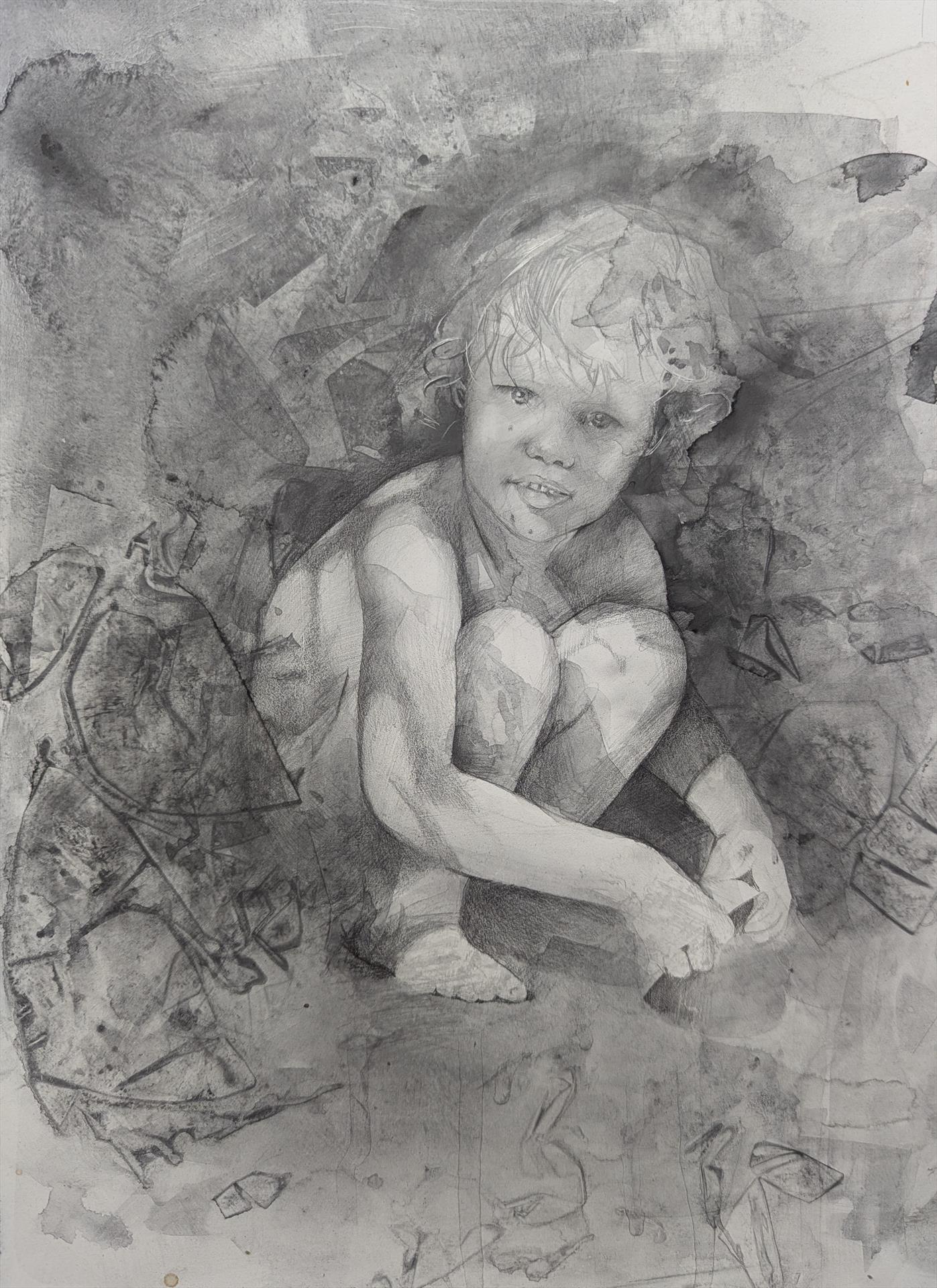 RYAN SCHROEDER - CHILDHOOD - GRAPHITE - 9 x 13F
