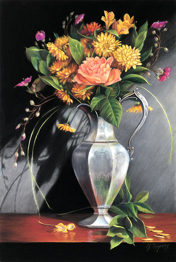 MARIE TIPPETS - SPRING BOUQUET - PASTEL - 12 X 18
