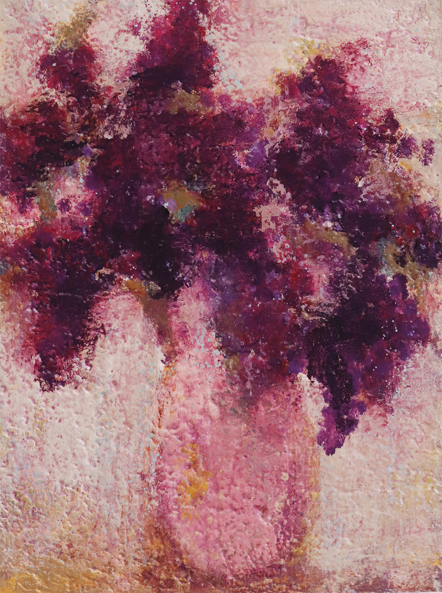 KELLY VISS - LILACS - OIL ON CANVAS - 18 X 24