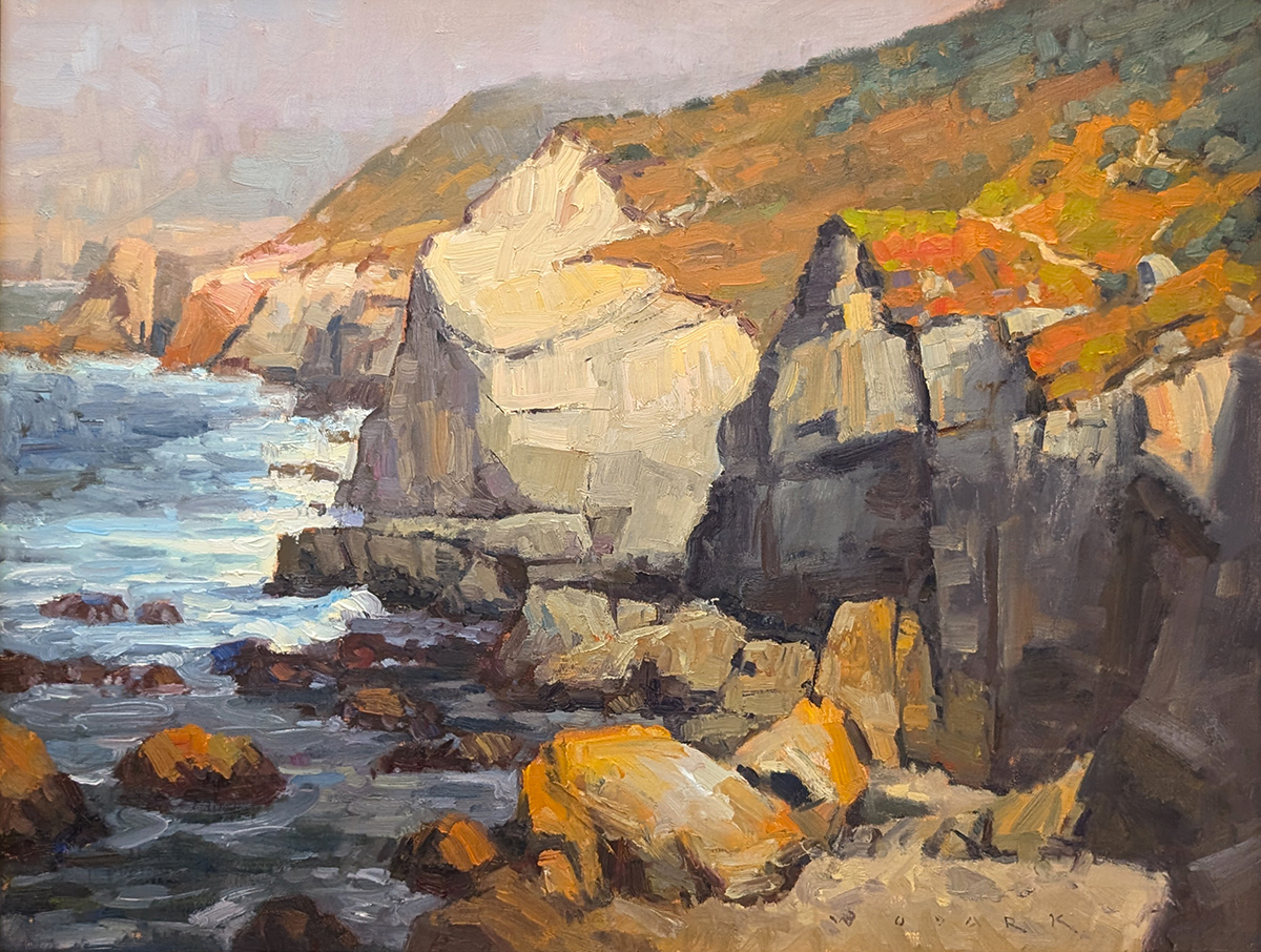 JIM WODARK - GARRAPATA CLIFFS - OIL ON CANVAS - 30 X 24