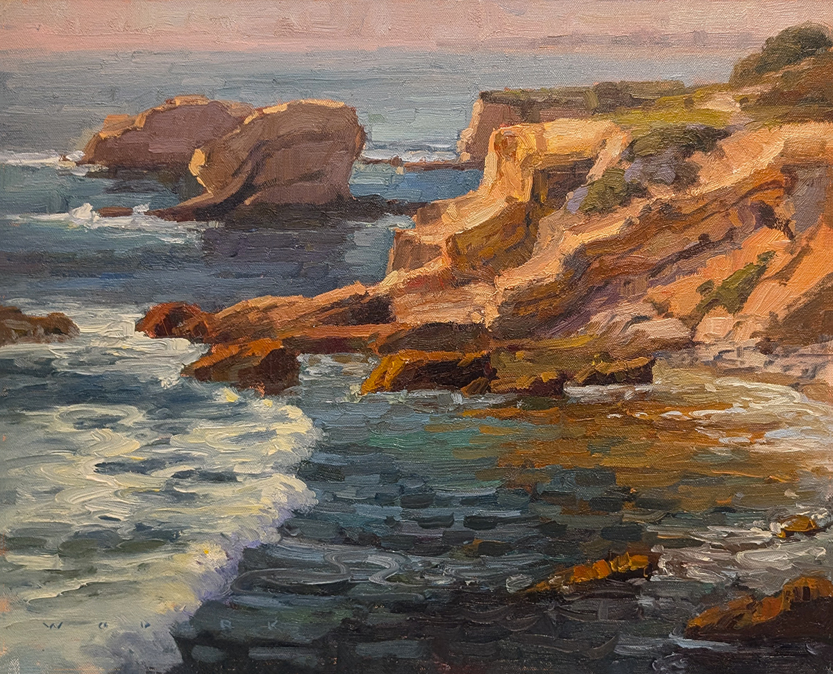 JIM WODARK - TREASURE COVE - OIL ON BOARD - 20 x 16