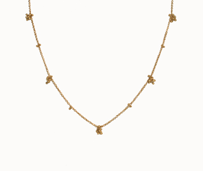 YED OMI - GOLD FILL BABY BREATH NECKLACE - GOLD - 18"