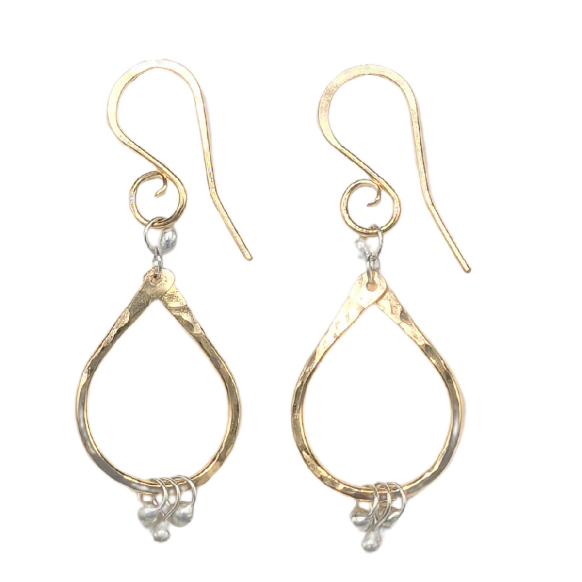 YED OMI - PETAL DROP EARRINGS - STERLING SILVER