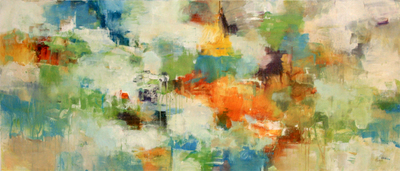 LISA RIDGERS - FEELING FREE III - OIL ON CANVAS - 30 X 60