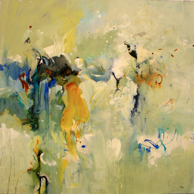 LISA RIDGERS - SEE AND SUN - OIL ON CANVAS - 40 X 40