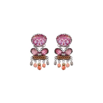 AYALA BAR - ROSE EMBRACE EARRINGS - MIXED MEDIA