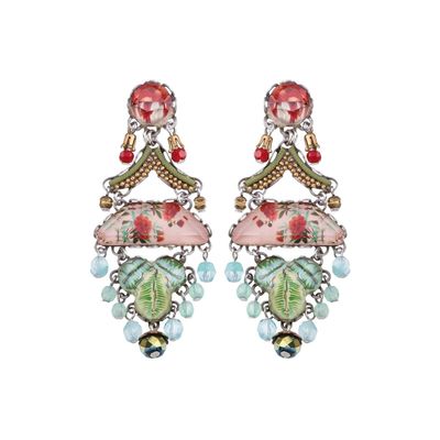 AYALA BAR - FLOWER GARDEN EARRINGS - MIXED MEDIA