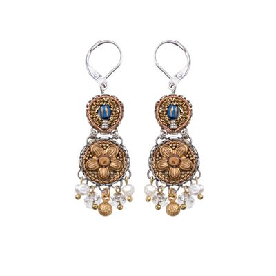 AYALA BAR - GOLDEN TOTEM EARRINGS W/ WIRE - MIXED MEDIA