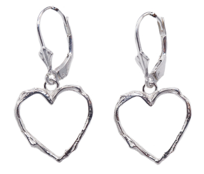 MICHELENE BERKEY - SMALL STERLING SILVER TWIG EARRING - STERLING SILVER