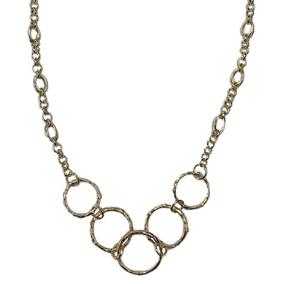 MICHELENE BERKEY - FIVE TWIG CIRCLE NECKLACE - STERLING SILVER