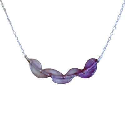 MELANIE BRAUNER - LAVENDER SEA FAN NECKLACE - STERLING SILVER