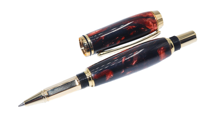 TOM BORUSKY - COPPER/GOLD RIOT PEN - GEMSTONES