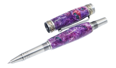 TOM BORUSKY - MAJESTIC PEN - PURPLE/BLUE - RESIN