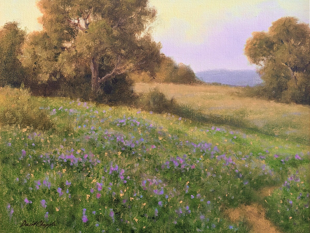 DAVE CHAPPLE - MORNING LIGHT - OIL ON BOARD - 11 X 14