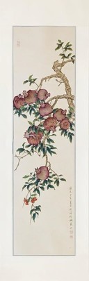 MARY CHENG - POMEGRANATE - WATERCOLOR - 13 X 46.5