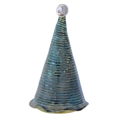 MARIA COUNTS - SKINNY SPIRAL CHRISTMAS TREE - CERAMIC - 4 X 7.25 X 4