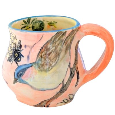 MARIA COUNTS - BIRD & BEE MUG - CERAMIC