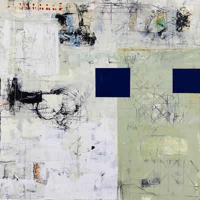 NICK CAPACI - REFLECTIVE WHISPERS - MIXED MEDIA ON PANEL - 20 X 20