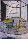 NICK CAPACI - CHALICE WITH FRCTL - MONOTYPE - 30 X 40