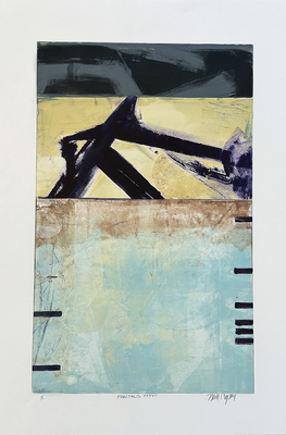 NICK CAPACI - FRACTALS XXVII - MONOTYPE - 15 X 24