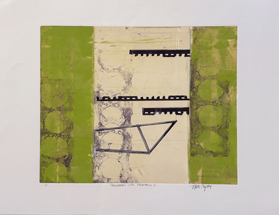 NICK CAPACI - PENUMBRAS WITH FRACTALS VI - MONOTYPE - 20 X 16