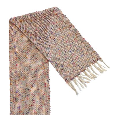 DEANNA DEEDS - LENO SCARF WHITE/MULTI - FIBER