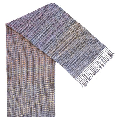 DEANNA DEEDS - SHAWL - GREY/PINK - FIBER