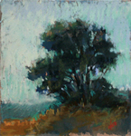 DORI DEWBERRY - THE TREE ON THE OTHER SIDE OF THE ROAD - PASTEL - 6 X 6