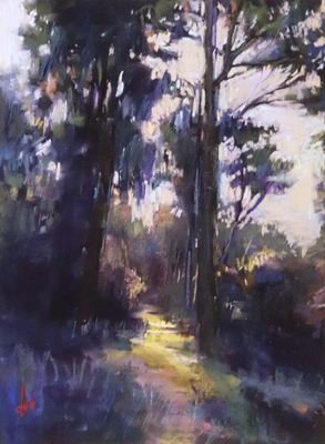 DORI DEWBERRY - EUCALYPTUS GLOW - PASTEL - 9 X 12