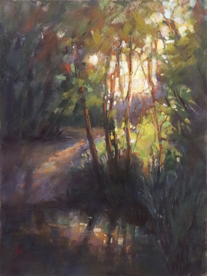 DORI DEWBERRY - AROUND THE BEND - PASTEL - 12 X 16