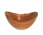 MICHAEL EVANS - MEDIUM SYCAMORE OVAL BOWL W/ NATURAL EDGE - WOOD - 8.5 X 4.5 X 7.75