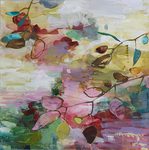 KAY FLIERL - GARDEN LYRICS 127 - OIL ON CANVAS - 24 X 24