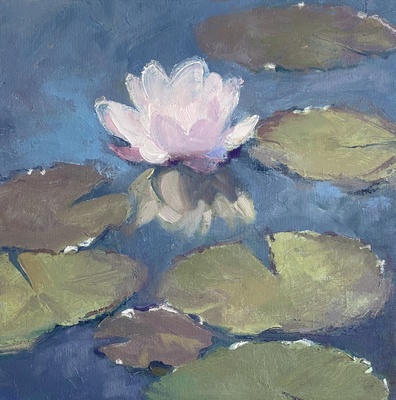 KAY FLIERL - GARDEN LYRICS 208 - OIL ON CANVAS - 12 X 12
