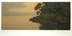 JAMES GROLEAU - GRAY EVENING SORRENTO - MEZZOTINT - 12 X 5