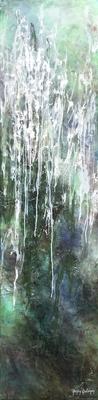 NANCY GOLDMAN - CASCADE - ENCAUSTIC - 12 x 48