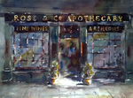 JULIE HILL - ROSE AND CO APOTHECARY - WATERCOLOR - 16 x 12