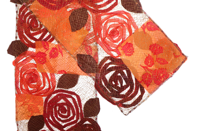 MARY HAMMOND - FIRE ROSE SCARF - FIBER