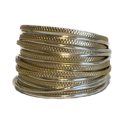 ITHIL METALWORKS - SILVER & GOLD GOLDFEILD RING - SILVER & GOLD