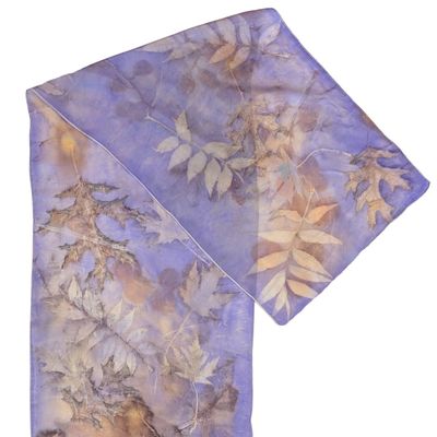 NIKA IVANOFF - SOFT LAVENDER SILK SCARF - FIBER