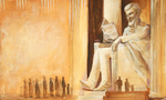STACY INNERST - LINCOLN MEMORIAL - ACRYLIC ON BOARD - 20 X 12