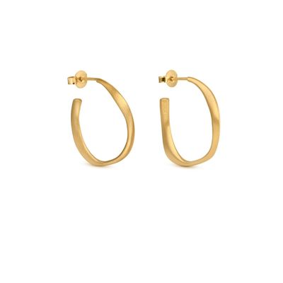JOIDART - FORGE SMALL GOLD HOOP - GOLD FILL