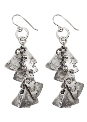 JOANNA CRAFT - SILVER TRIANGLES EARRINGS - SILVER
