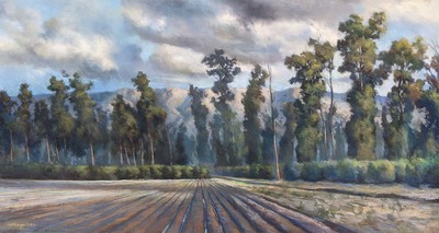 GEOFFREY KRUEGER - EUCALYPTUS STAND - PASTEL - 61.5 X 33.5