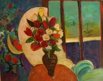 JOYCE LIEBERMAN - STATEROOM - ACRYLIC ON CANVAS - 48 x 36