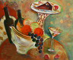 JOYCE LIEBERMAN - JOI DE VIVRE - ACRYLIC ON CANVAS - 24 X 20