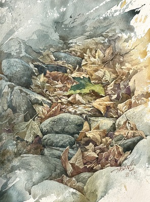 JASON LI - DRY CREEK SERIES 2 - WATERCOLOR - 8.25 X 11.5