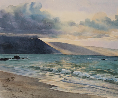 JASON LI - BREAK THROUGH - WATERCOLOR - 9 X 11