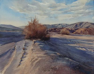 JASON LI - DRIFTING SANDS - WATERCOLOR - 16 x 12