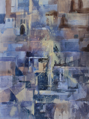 JASON LI - BEYOND THE GLARE 1 - WATERCOLOR - 18 X 24